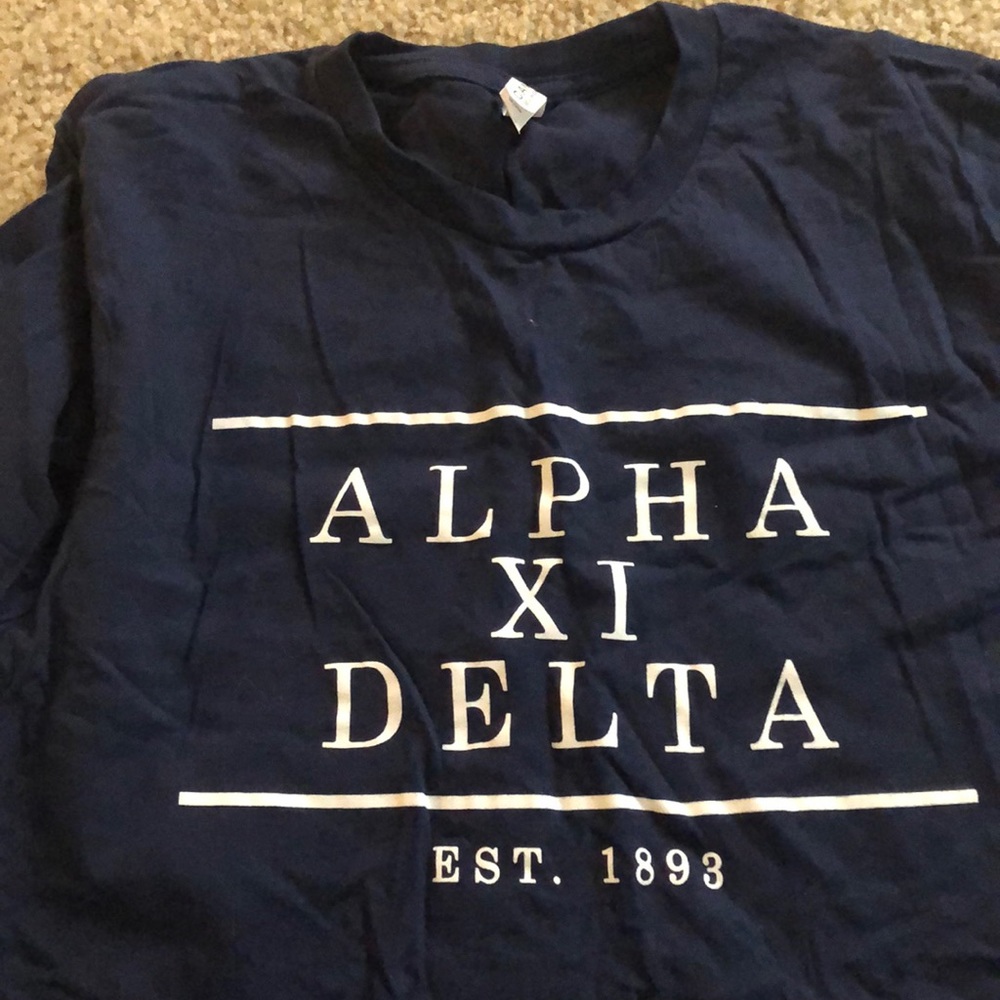 Alpha Xi Delta AXiD Crew Neck Tee